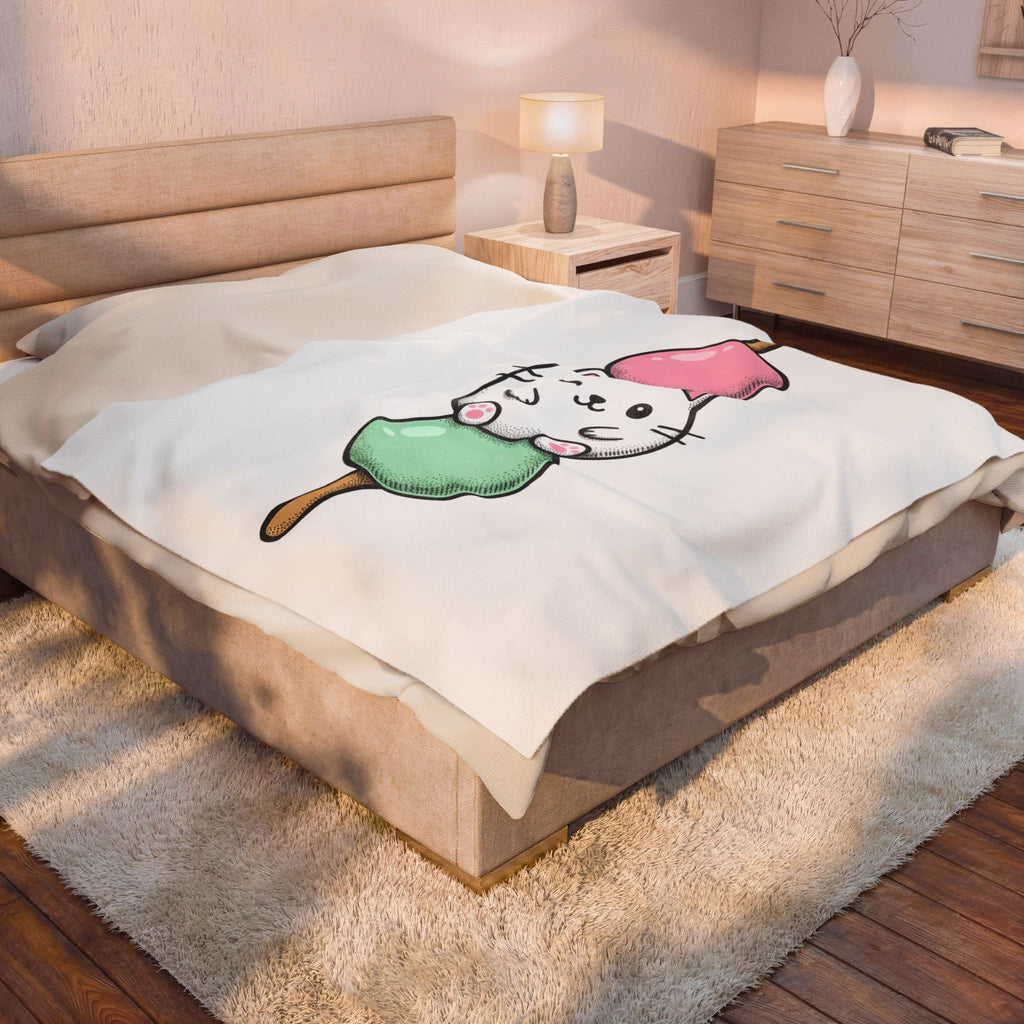 Feline Mochi Cat Snack Gift Adorable Cat Cat Fan Kitty Food Comic Sweet Candy Blanket