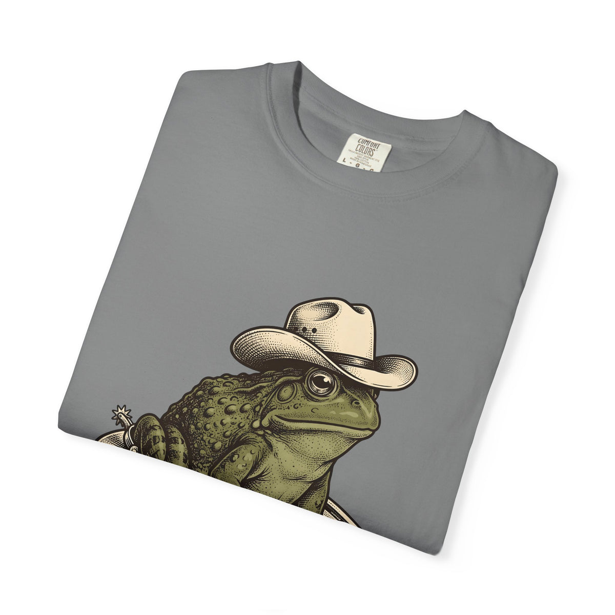 Rodeo Frog T-Shirt Cowgirl Ranch Gift Women Classic T-Shirt Toad T-Shirt Cowgirl Fan Vintage T-Shirt Farm Graphic Line Art Metal Horseshoe T-Shirt