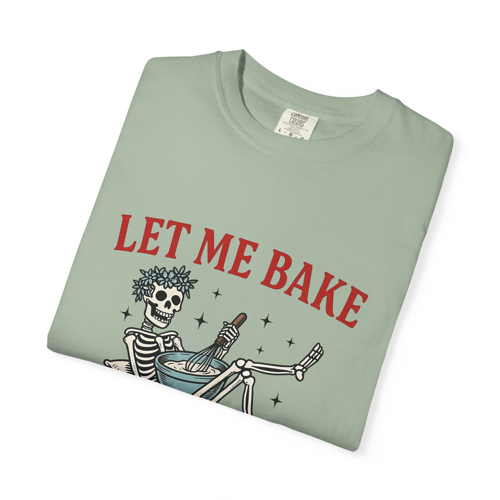 Skeleton Chef T-Shirt Funny Desserts Gift Women Pop Art T-Shirt Skeleton T-Shirt Humor Fan Comic T-Shirt Pastry Graphic Old School Mixing Bowl