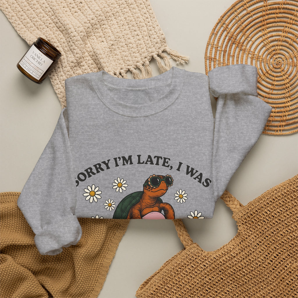 Turtle Swimming Ring Sweatshirt Sports & Activities Holiday Gift Women Nostalgic Sweatshirt Inflatable Ring Sweatshirt Athlete Fan Retro Sweatshirt Vacation