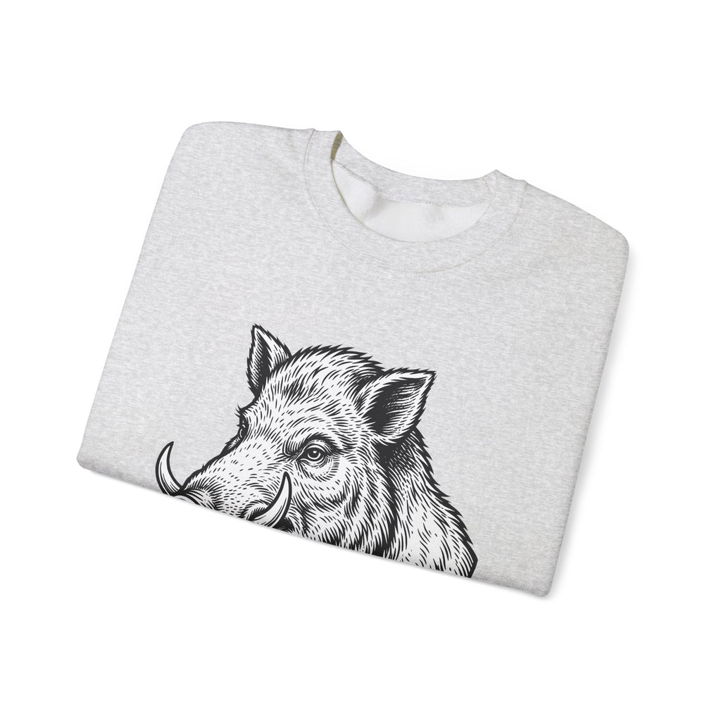 Boar Pipe Sweatshirt Funny Animal Gift Women Woodcut Sweatshirt Smoking Pipe Sweatshirt Humor Fan Print Sweatshirt Wildlife Graphic Vintage Anchor Sweatshirt