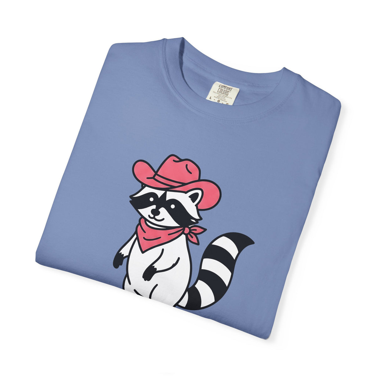 Raccoon Cowgirl T-Shirt Cowgirl Pet Gift Women Cartoon T-Shirt Raccoon T-Shirt Cowgirl Fan Cartoonish T-Shirt Animal Graphic Sketch Cowboy Hat