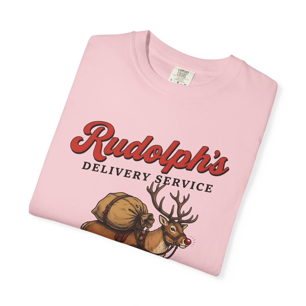 Deer Illustration T-Shirt Christmas Celebration Gift Women Retro T-Shirt Fawn T-Shirt Noel Fan Vintage T-Shirt Party Graphic Sketch Present T-Shirt