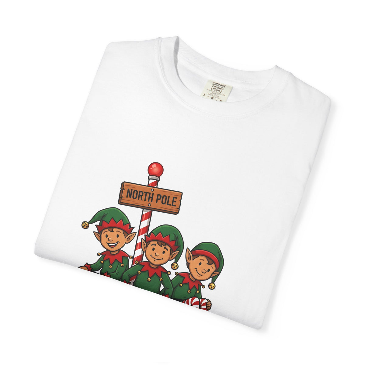 Holiday Elves T-Shirt Christmas Relatives Gift Women Comic T-Shirt Elf T-Shirt Christmas Fan Cartoon T-Shirt Family Graphic Retro Polar Sign T-Shirt