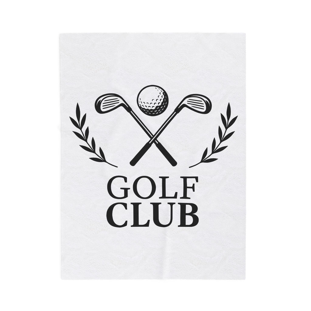 Golf Clubs Golf Camping Gift Simple Golfing Golfer Enthusiast Minimalist Outdoor Retro Golf Ball Blanket