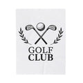 Golf Clubs Golf Camping Gift Simple Golfing Golfer Enthusiast Minimalist Outdoor Retro Golf Ball Blanket