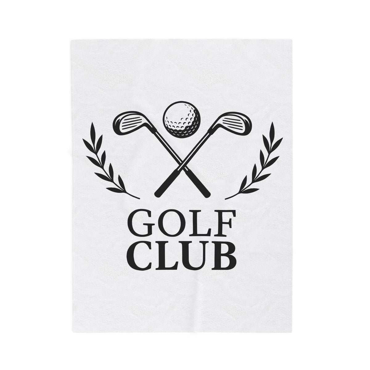 Golf Clubs Golf Camping Gift Simple Golfing Golfer Enthusiast Minimalist Outdoor Retro Golf Ball Blanket