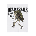 Skull Backpacker Blanket Halloween Outdoors Gift Women Rustic Blanket Backpacker Blanket Horror Fan Spooky Blanket Adventure Graphic Classic