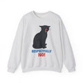 Black Cat Sweatshirt Cat Humor Gift Women Bold Graphic Sweatshirt Cat Sweatshirt Cat Fan Graphic Sweatshirt Funny Graphic Retro Fangs Sweatshirt