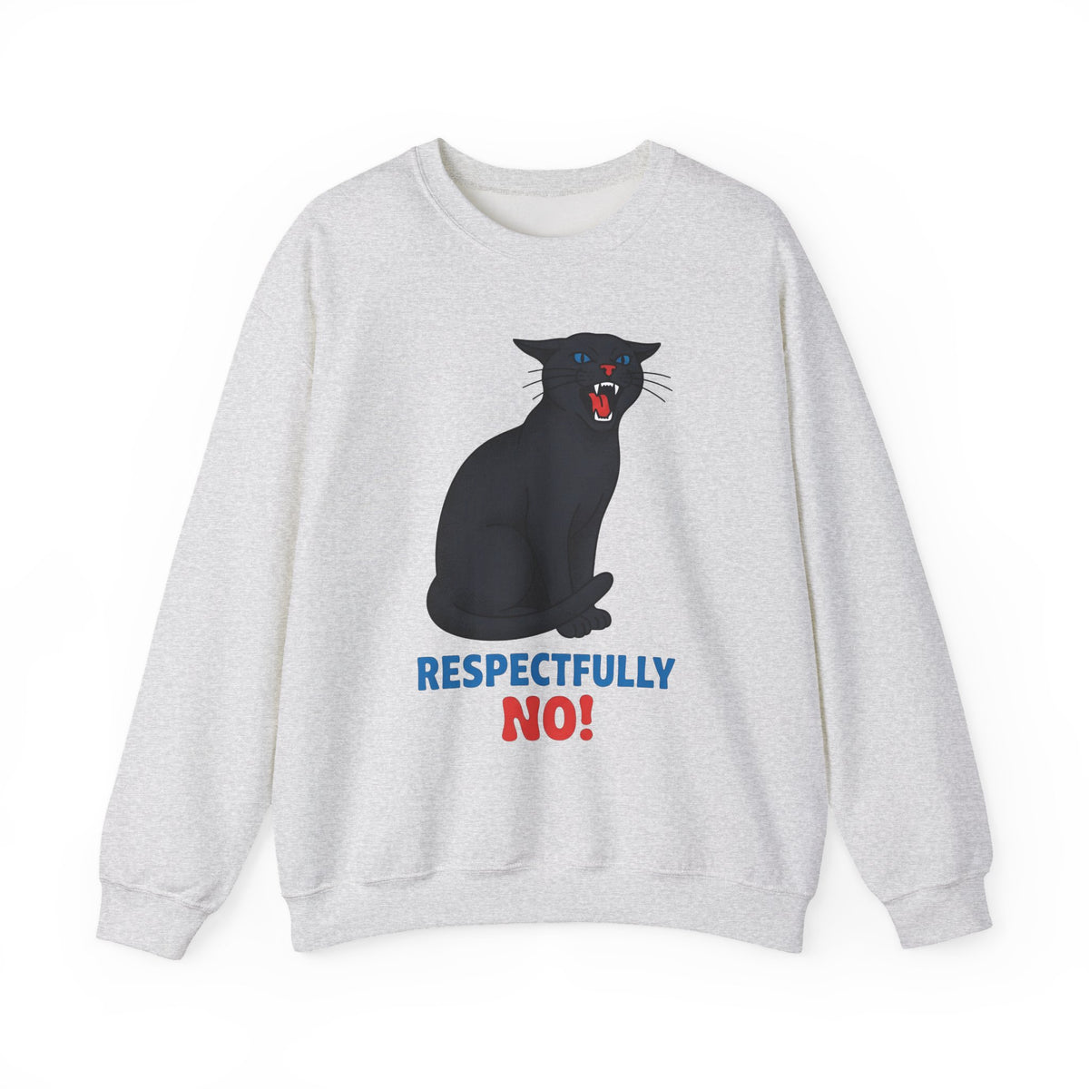 Black Cat Sweatshirt Cat Humor Gift Women Bold Graphic Sweatshirt Cat Sweatshirt Cat Fan Graphic Sweatshirt Funny Graphic Retro Fangs Sweatshirt