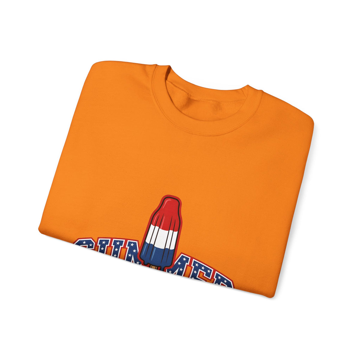Rocket Popsicle Sweatshirt America 4Th Of July Summer Gift Women Bold Graphic Sweatshirt Ice Pop Sweatshirt Patriotic Fan Graphic Design Illustration Retro