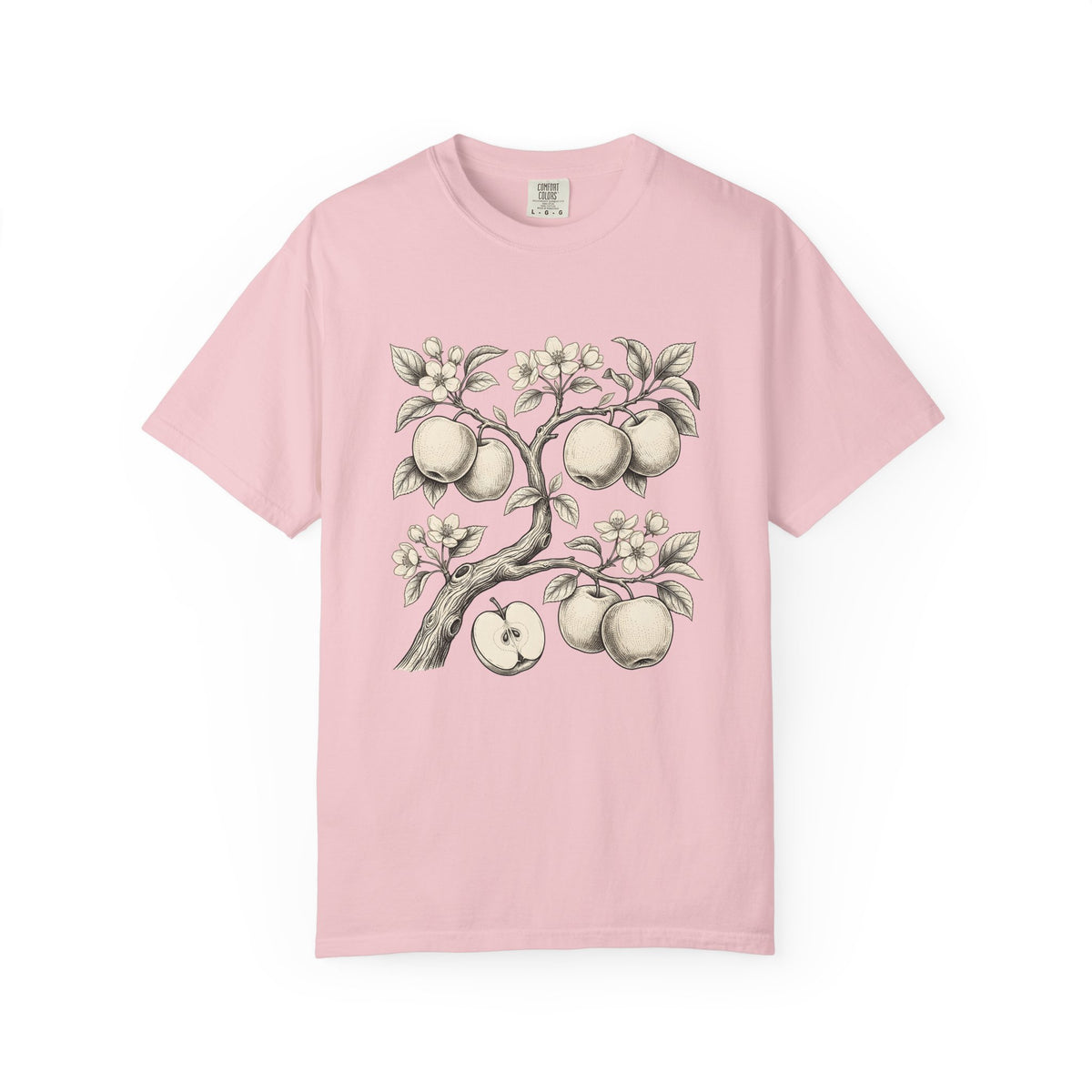 Apple Tree T-Shirt Cottagecore Nature Gift Women Botanical T-Shirt Apple T-Shirt Rustic Fan Floral T-Shirt Environmental Graphic Vintage Blossom