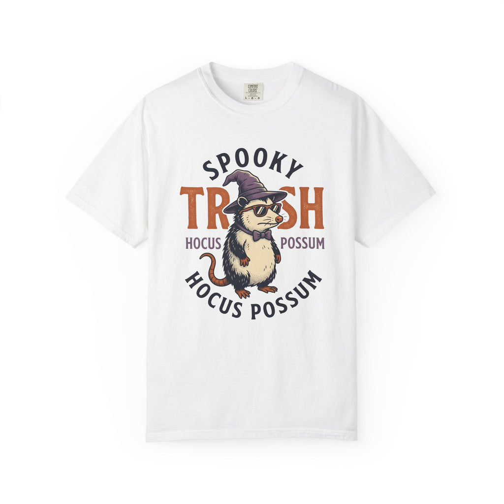 Possum Wizard Halloween Animal Gift Vintage Opossum Spooky Fan Retro Creature Hand Drawn T-Shirt