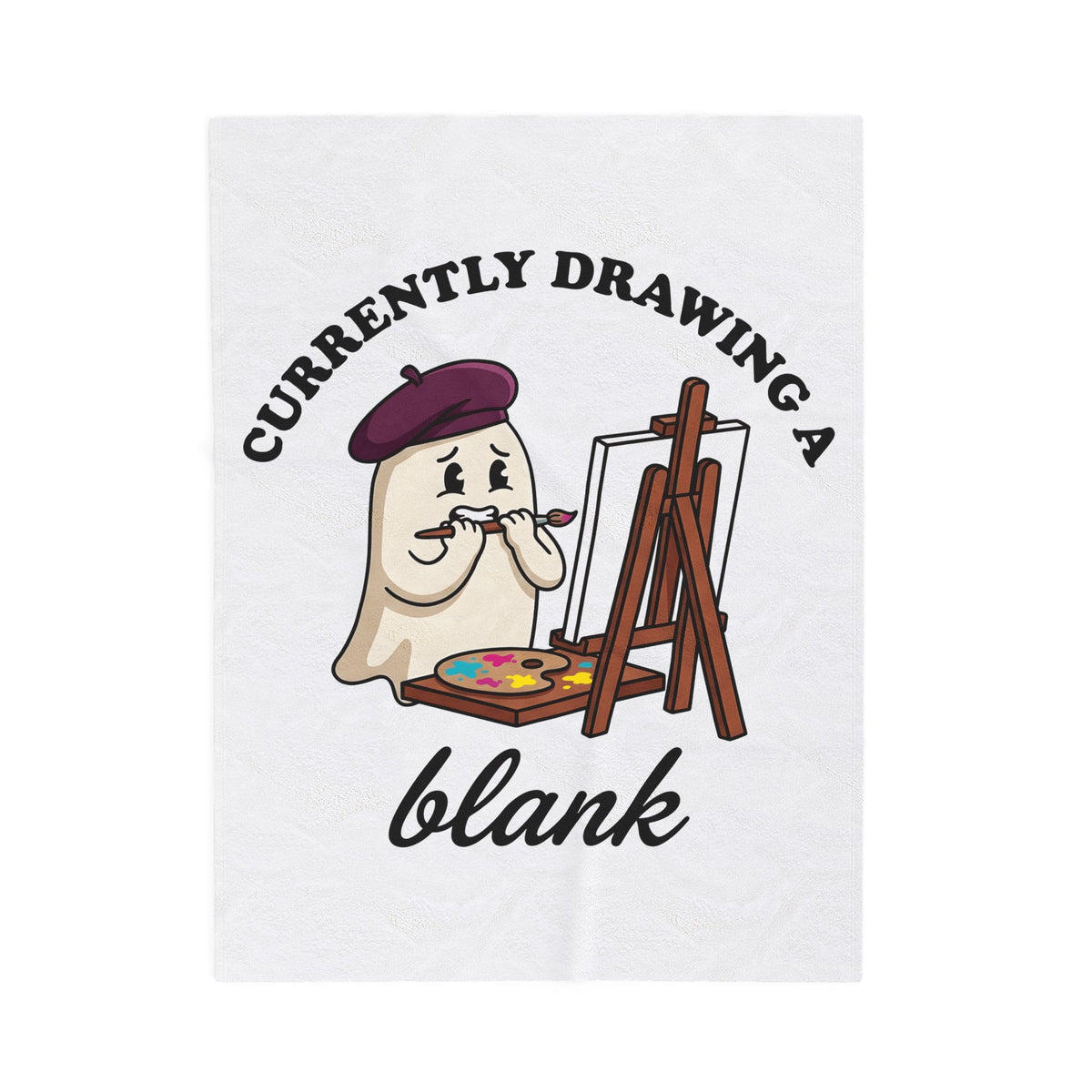 Apparition Illustrator Funny Gift Cartoon Ghost Artist Humor Fan Comic Visual Blanket