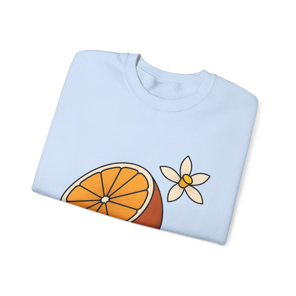 Tangerine Segment Sweatshirt Boho Chic Gardening Gift Women Modern Sweatshirt Mandarin Sweatshirt Bohemian Fan Contemporary Sweatshirt Gardener Graphic Classic