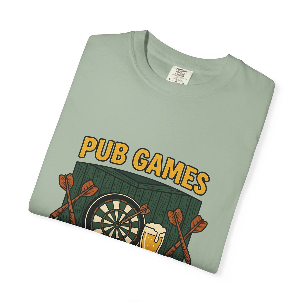 Darts Game T-Shirt Sports Lounge Gift Women Grunge T-Shirt Darts T-Shirt Athlete Fan Distressed T-Shirt Relaxation Graphic Cartoon Ale Glass T-Shirt