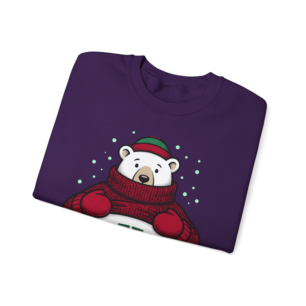 Polar Bear Sweater Sweatshirt Christmas Animal Gift Women Cartoon Sweatshirt Ursa Sweatshirt Xmas Fan Toon Sweatshirt Wildlife Graphic Vintage Winter Hat