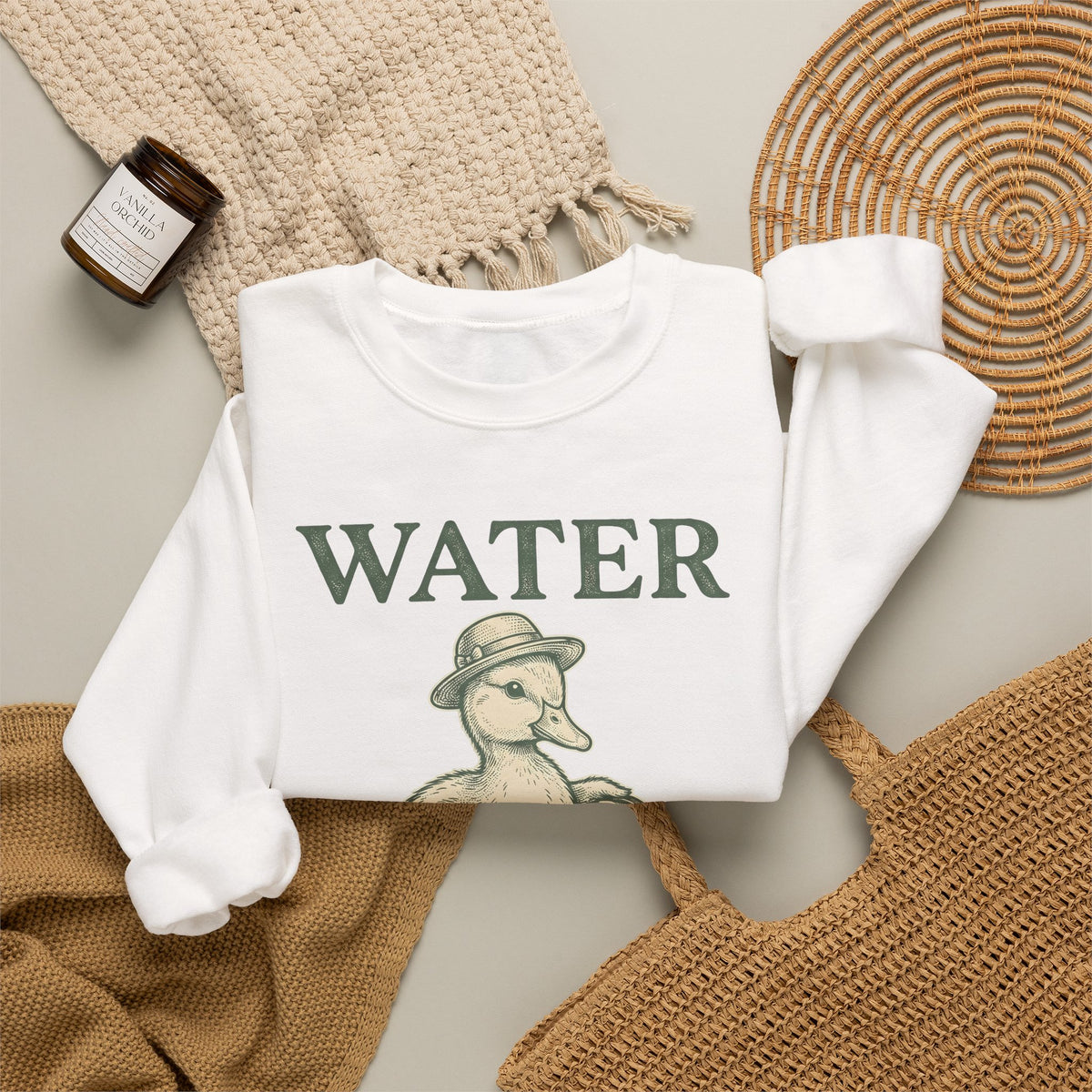 Duck Flower Pot Sweatshirt Easter Landscaping Gift Women Old School Sweatshirt Planter Sweatshirt Easter Fan Vintage Sweatshirt Gardening Graphic Doodle Cap