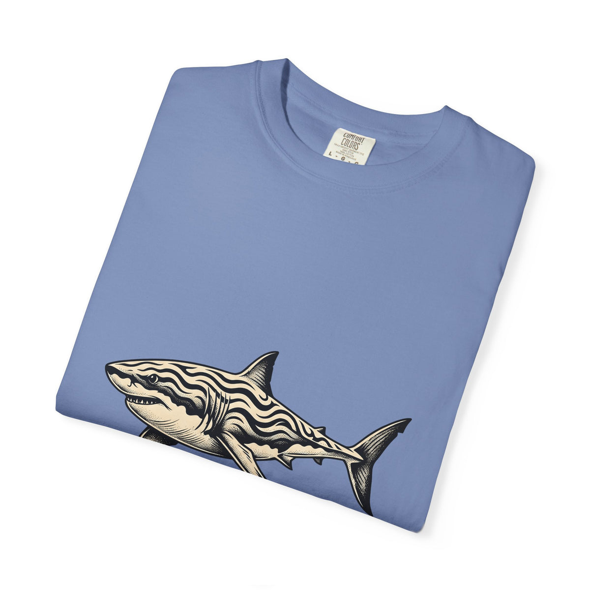 Shark T-Shirt Ocean Creatures Gift Women Geometric T-Shirt Shark T-Shirt Marine Fan Abstract T-Shirt Wildlife Graphic Sketch Bands T-Shirt