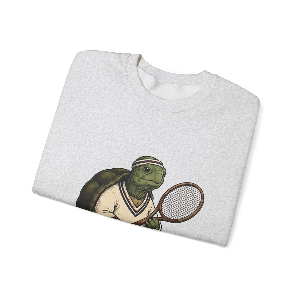 Turtle Tennis Sweatshirt Sports Animal Gift Women Vintage Sweatshirt Tennis Sweatshirt Athlete Fan Retro Sweatshirt Wildlife Graphic Hand Drawn Tennis Ball