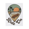Longboard Design Blanket Skateboarding Seaside Gift Women Classic Blanket Longboarding Blanket Skater Enthusiast Retro Blanket Coastal Graphic Old