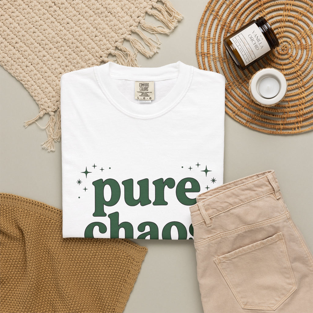 Retro Text T-Shirt Mom Humor Gift Women Playful T-Shirt Typography T-Shirt Motherhood Fan Funny T-Shirt Sarcasm Graphic Minimalist Stars T-Shirt