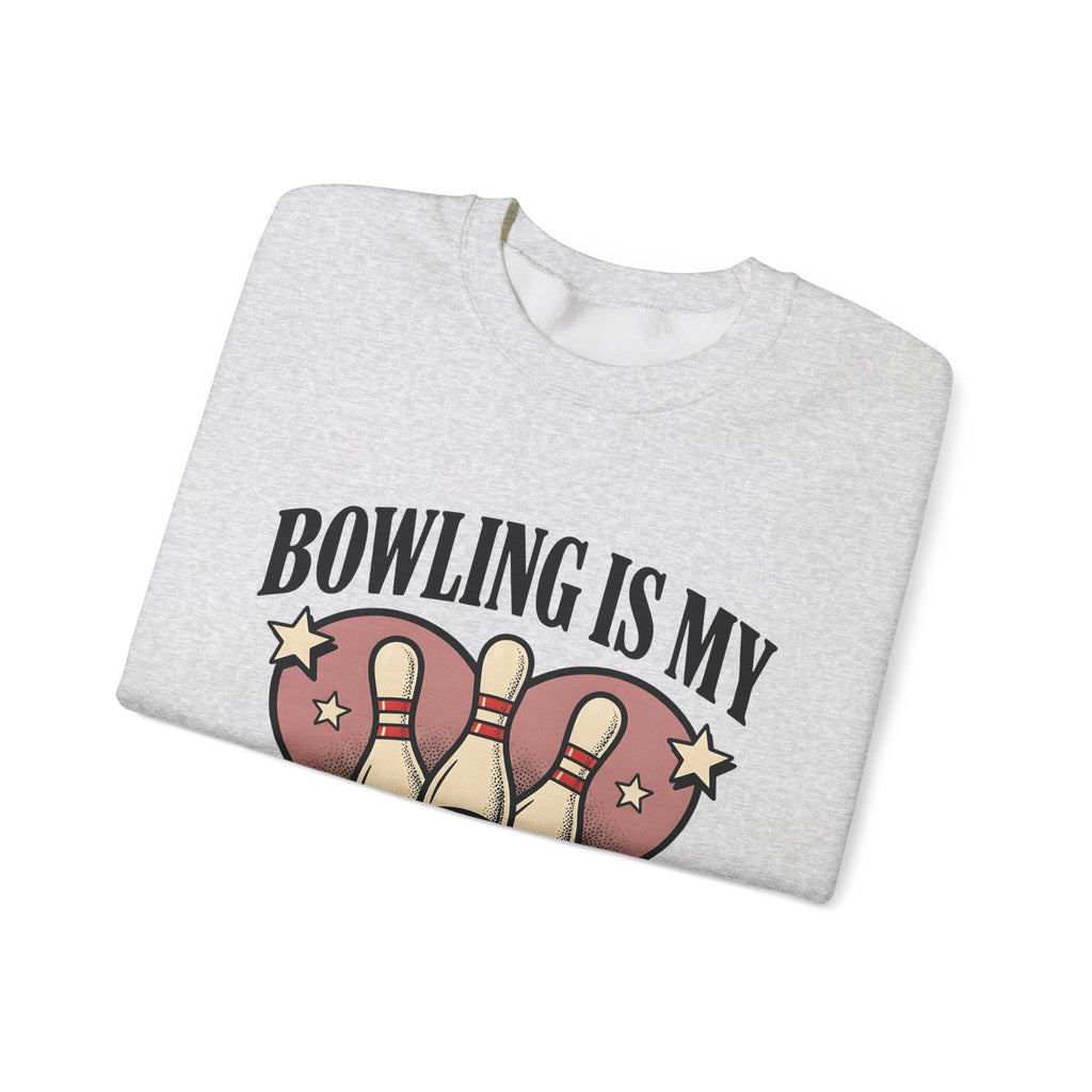 Bowling Pins Ball Sweatshirt Bowling Humor Gift Women Vintage Sweatshirt Bowling Ball Sweatshirt Bowler Fan Distressed Sweatshirt Funny Graphic Retro Heart