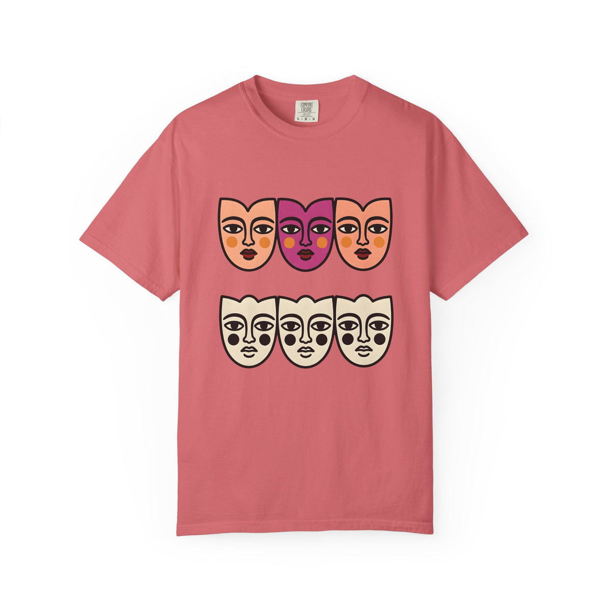 Abstract Faces T-Shirt Abstract Art Gift Women Modern T-Shirt Faces T-Shirt Art Fan Contemporary T-Shirt Artistic Graphic Minimal Bold Outlines