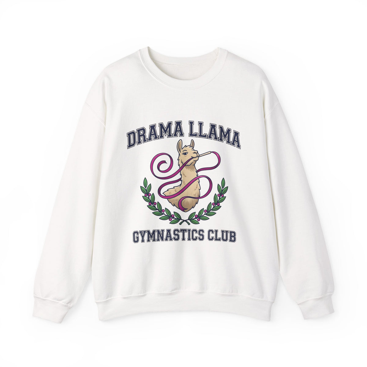 Alpaca Ribbon Gymnastics Sweatshirt Gymnastics Wildlife Gift Women Animated Sweatshirt Gymnast Sweatshirt Gymnastics Enthusiast Cartoon Sweatshirt Animal