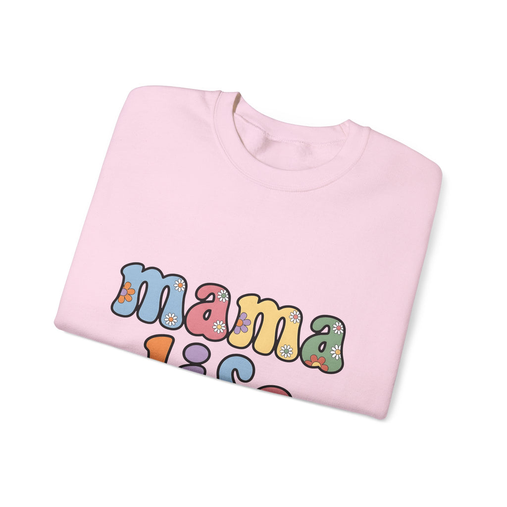 Bloom Typography Sweatshirt Moms Relatives Gift Women Boho Sweatshirt Typography Sweatshirt Motherhood Enthusiast Bohemian Sweatshirt Family Graphic Classic