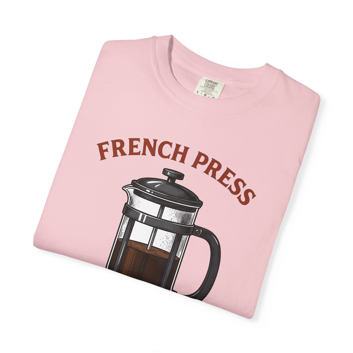 French Press T-Shirt Coffee Cafe Gift Women Sketch T-Shirt Cafetiere T-Shirt Coffee Fan Coffee Art T-Shirt Coffee Shop Graphic Cartoon Coffee T-Shirt