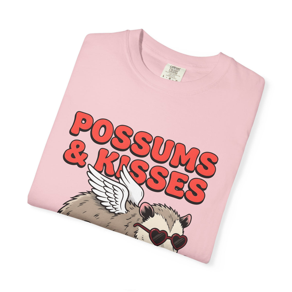 Possum Graphic T-Shirt St. Valentines Day Animals Gift Women Cartoon T-Shirt Opossum T-Shirt Valentines Fan Kawaii T-Shirt Wildlife Graphic Retro