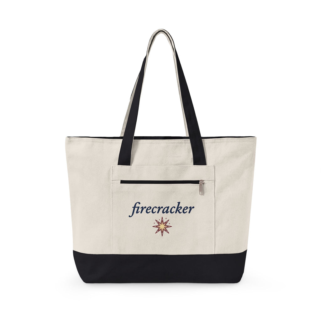 Star Burst Holiday Patriotic Gift Playful Explosion Christmas Fan Firework Minimalist Spark Tote Bag