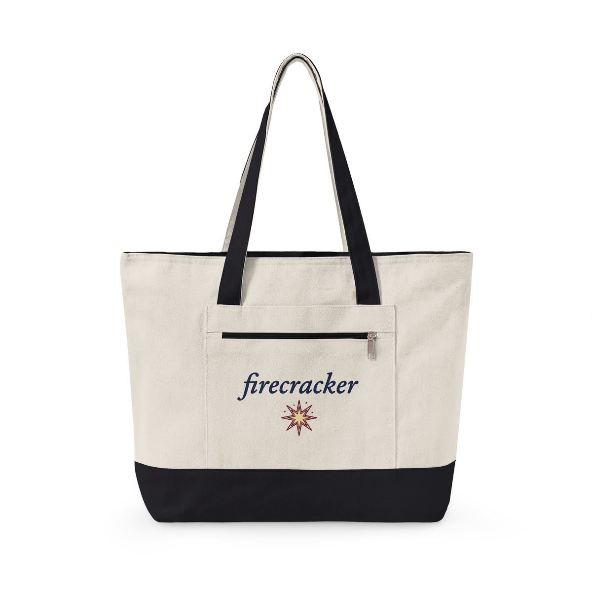 Star Burst Holiday Patriotic Gift Playful Explosion Christmas Fan Firework Minimalist Spark Tote Bag