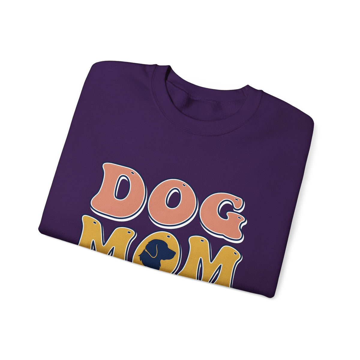 Dog Outline Sweatshirt Dog Mom Animal Gift Women Vintage Sweatshirt Puppy Sweatshirt Dog Mom Fan Retro Sweatshirt Creature Graphic Minimalist Large Text Sweatshirt