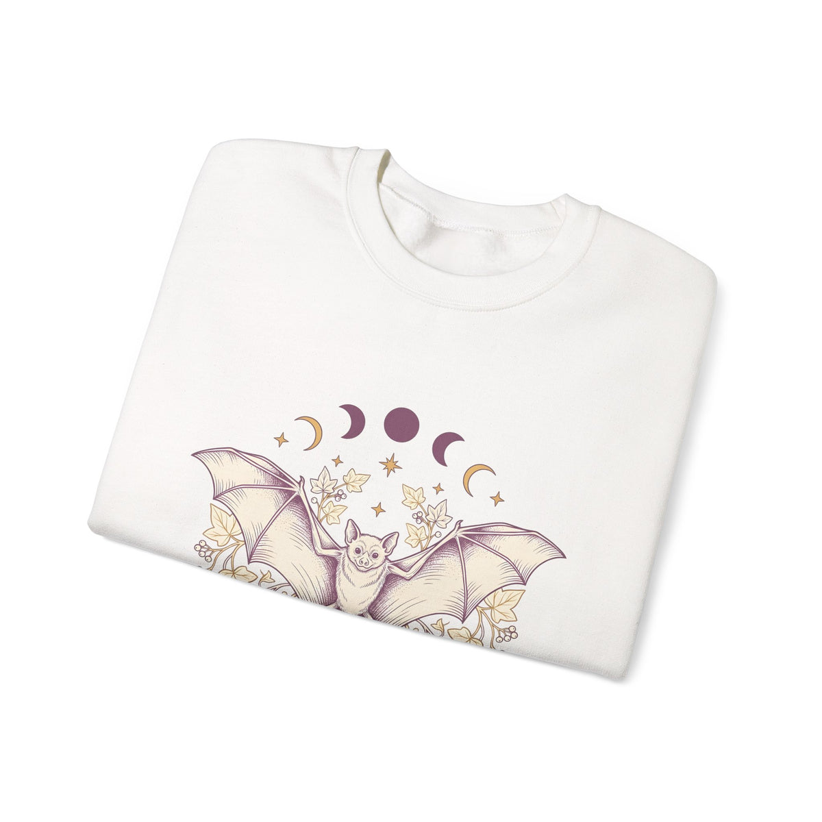 Bat Drawing Sweatshirt Cottagecore Dark Gift Women Hippie Sweatshirt Bat Sweatshirt Cottage Fan Bohemian Sweatshirt Gothic Graphic Antique Plant Sweatshirt