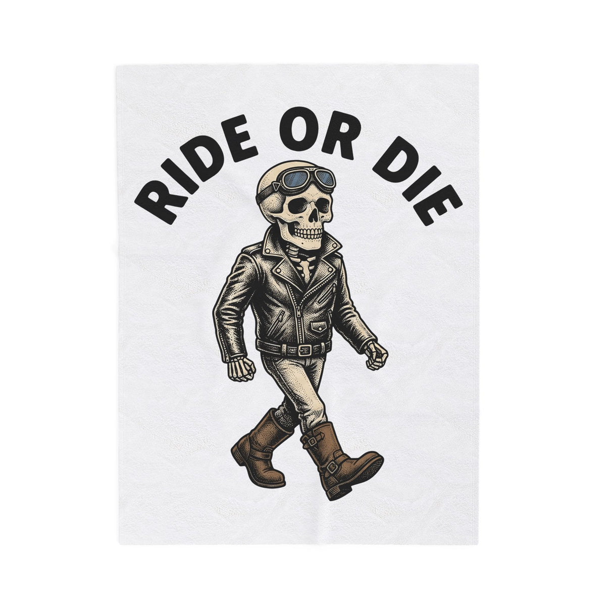 Bony Biker Blanket Halloween Chopper Gift Women Old School Blanket Biker Blanket Horror Fan Retro Blanket Motorcycle Graphic Grunge Shades Blanket