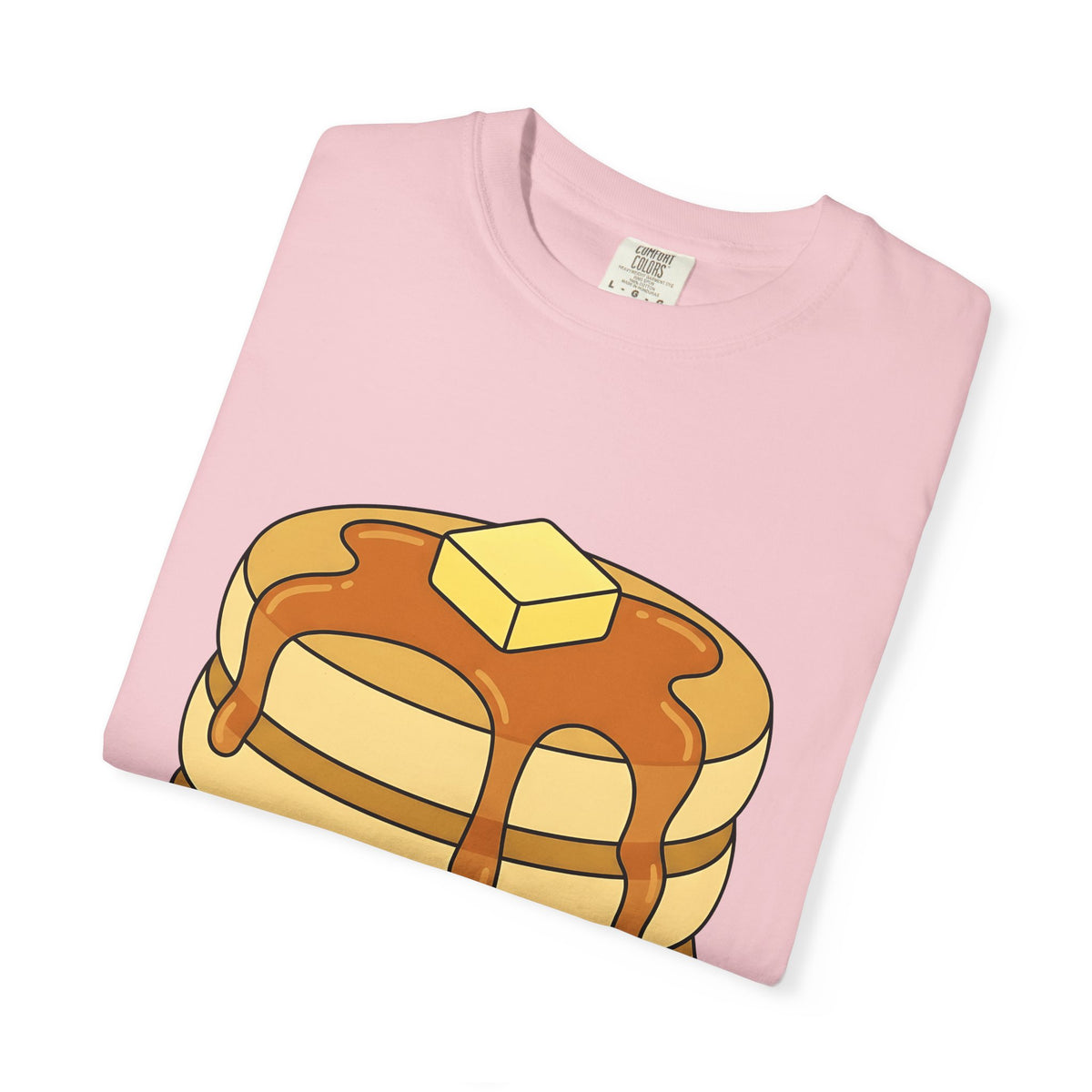 Flapjack Pile T-Shirt Desserts Brunch Gift Women Comic T-Shirt Granola Bar T-Shirt Pastry Fan Cartoon T-Shirt Breakfast Graphic Simple Honey T-Shirt
