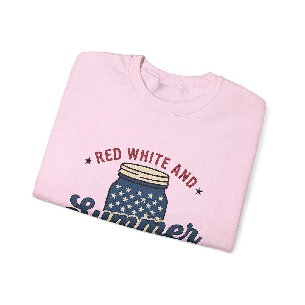 American Mason Jar Sweatshirt 4th Of July Summer Decor Gift Women Farmhouse Sweatshirt Mason Jar Sweatshirt Patriotic Fan Rustic Sweatshirt Summer Design
