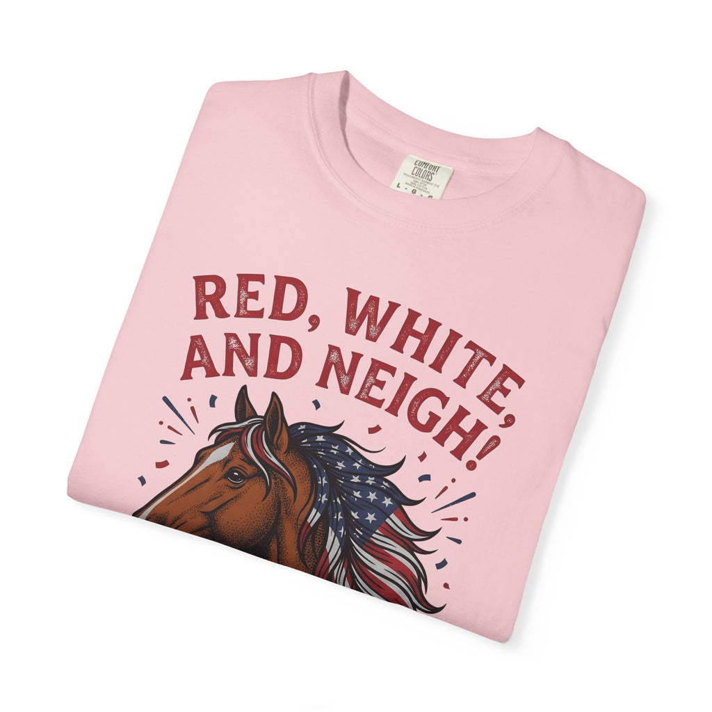 American Horse T-Shirt 4th Of July Wildlife Gift Women Retro T-Shirt Mustang T-Shirt Independence Fan Vintage T-Shirt Animal Graphic Sketch