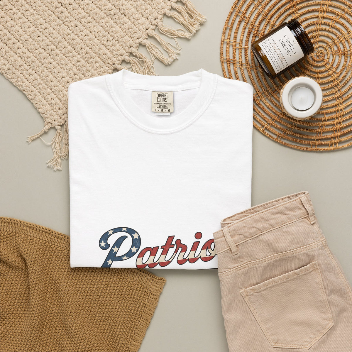 Patriotic Text 4Th Of July Freedom Gift Retro American Text Independence Day Enthusiast Vintage T-Shirt