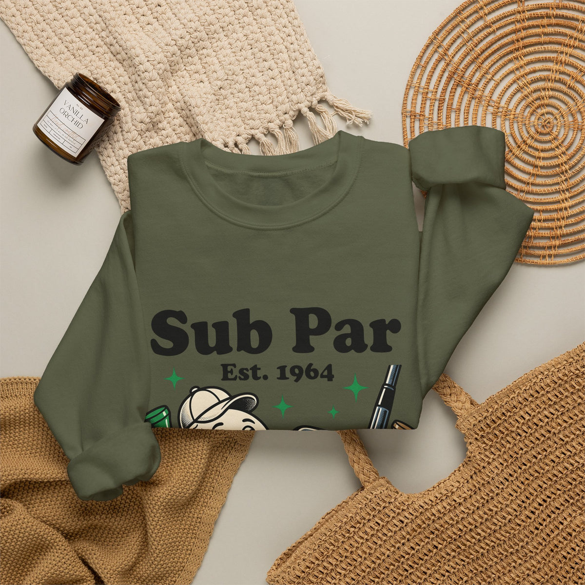 Golf Cartoon Sweatshirt Golf Humor Gift Women Vintage Sweatshirt Cartoon Character T-Sh