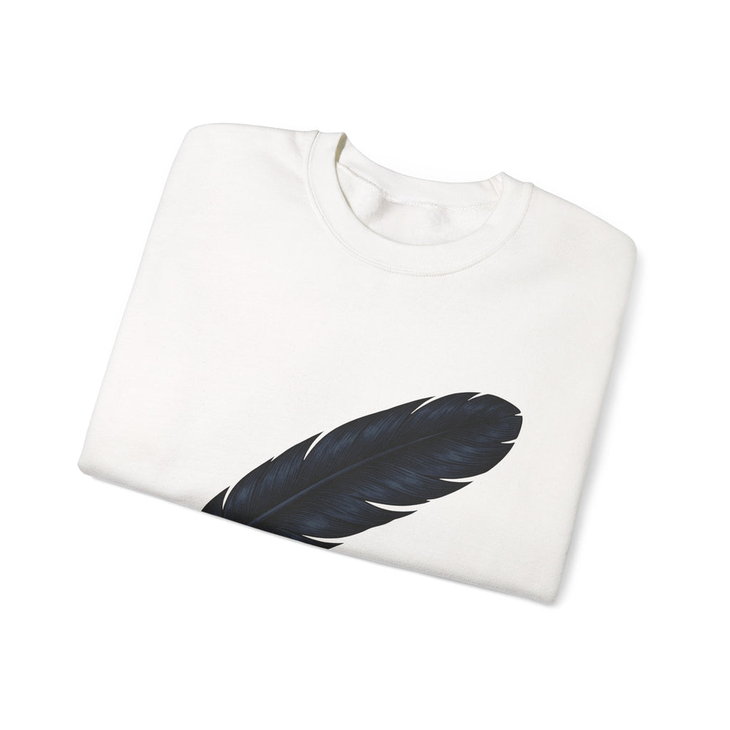 Feather Charm Sweatshirt Boho Chic Spiritual Gift Women Retro Sweatshirt Charm Sweatshirt Bohemian Enthusiast Vintage Sweatshirt Mystical Graphic Sketch Bow