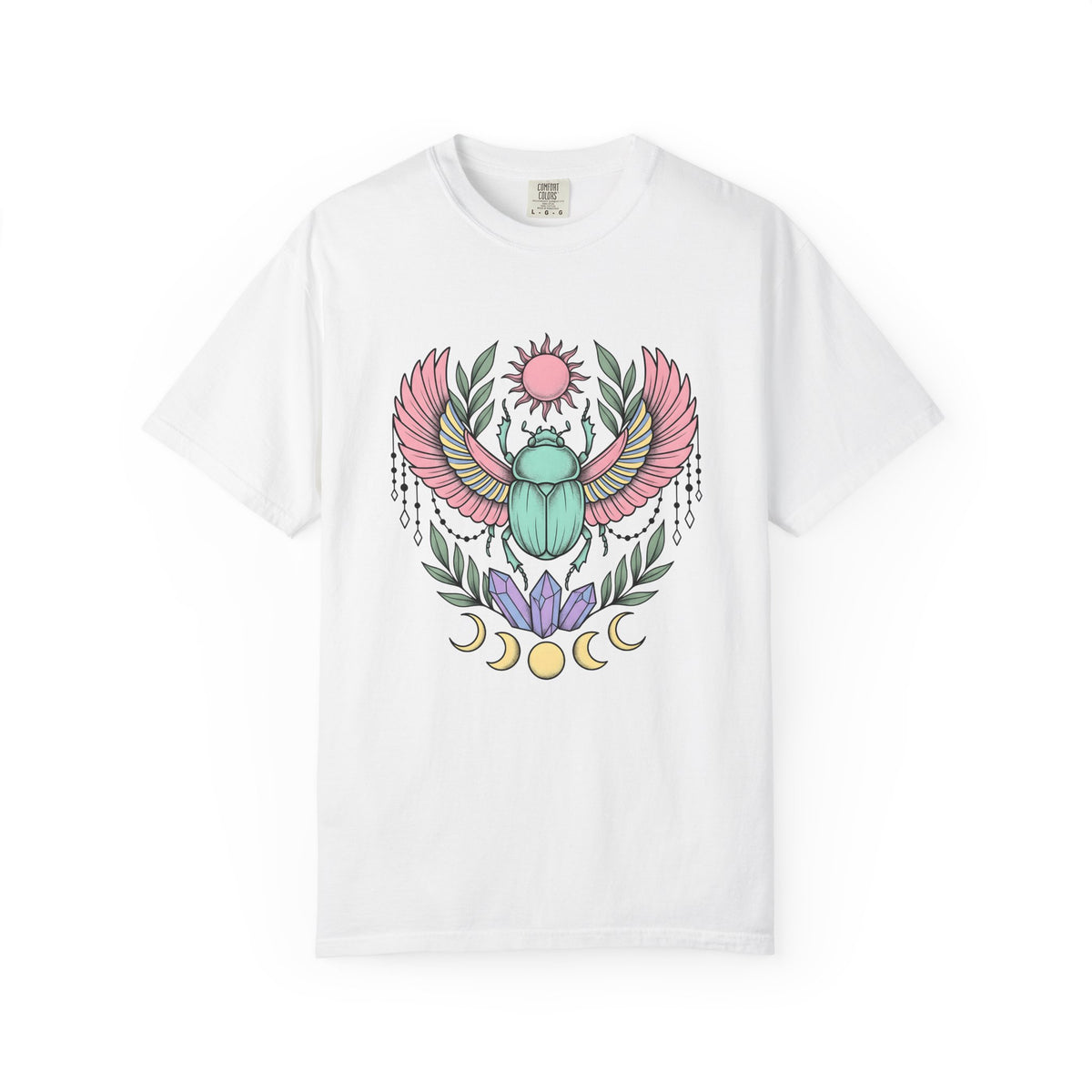 Scarab Bug Boho Chic Metaphysical Gift Tribal Beetle Bohemian Enthusiast Primitive Spiritual T-Shirt