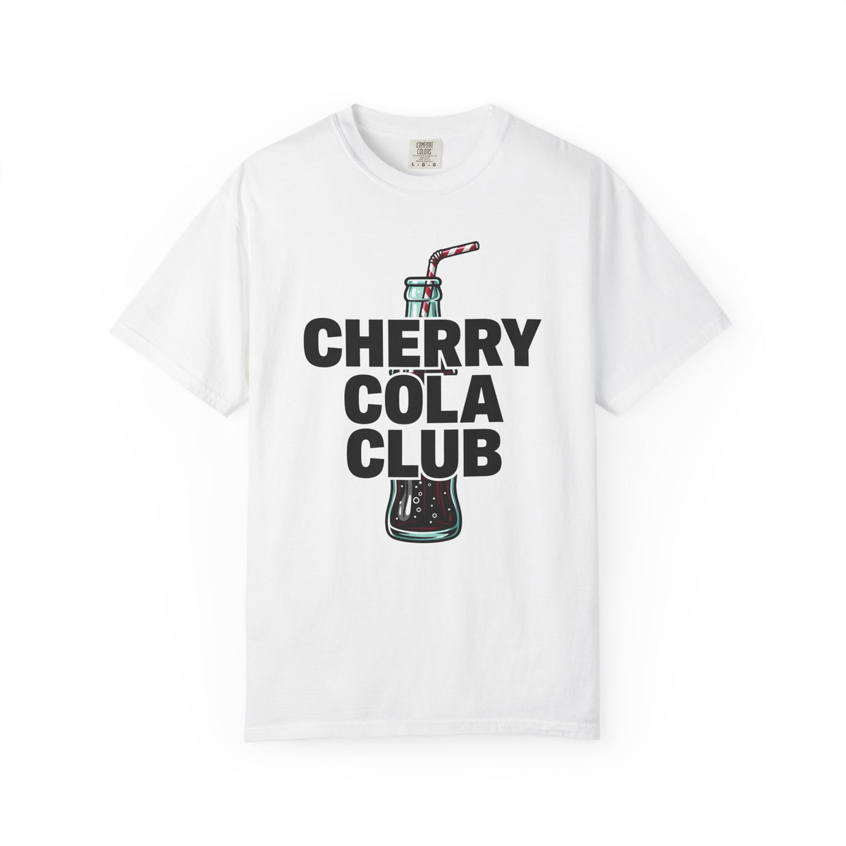 Soda Bottle T-Shirt Drinks Vintage Gift Women Bold T-Shirt Bottle T-Shirt Beverage Fan Graphic Design Retro Striped Straw T-Shirt