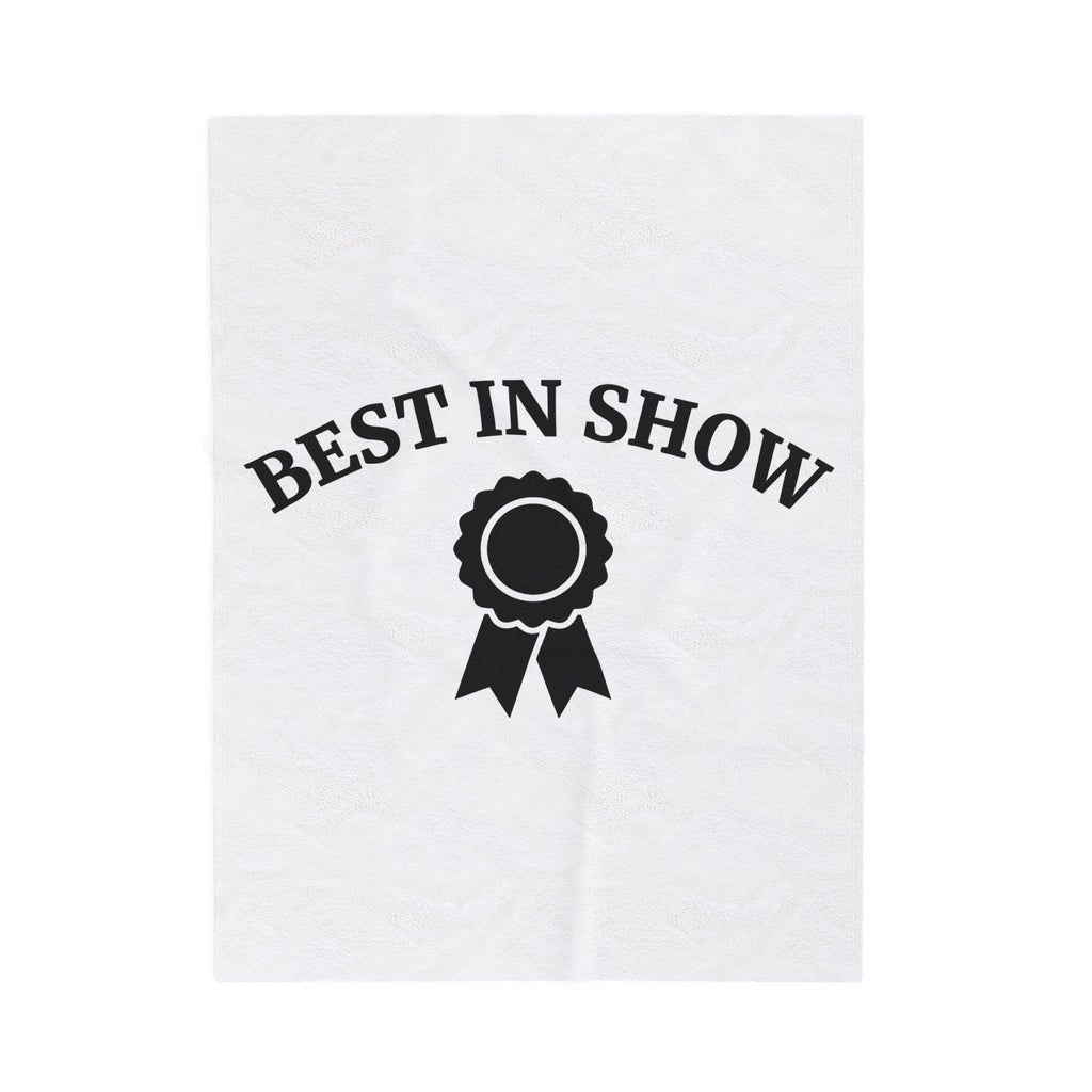 Award Ribbon Blanket Dog Competition Gift Women Minimalist Blanket Rosette Blanket Dog Fan Simple Blanket Championship Graphic Retro Badge Blanket