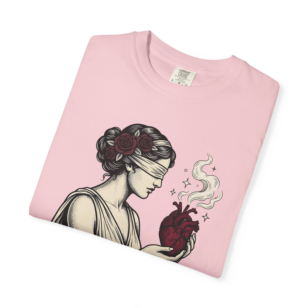 Goddess Love T-Shirt Boho Chic Magical Gift Women Sketch T-Shirt Divine Love T-Shirt Bohemian Fan Drawing Design Illustration Classic Bloom T-Shirt