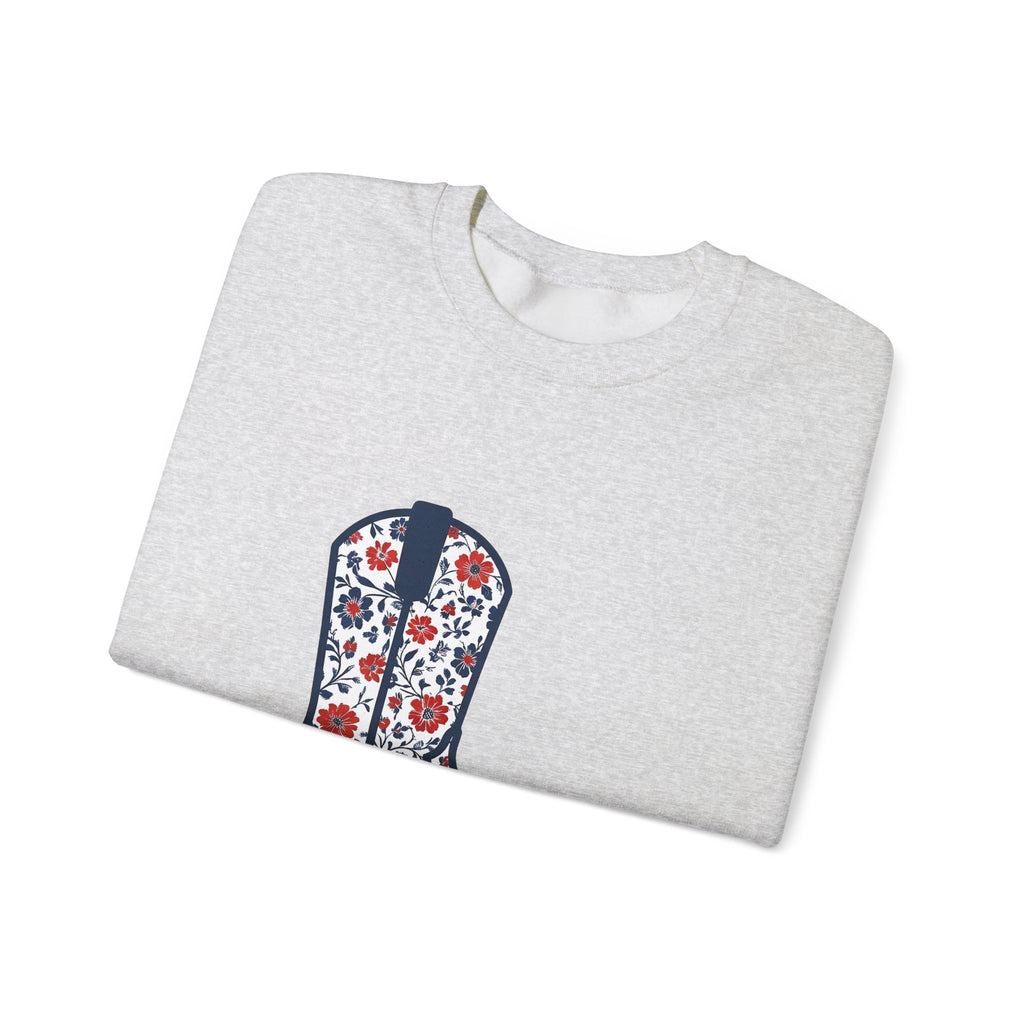 Western Boot America 4Th Of July Cowboy Gift Flower Boot Patriot Fan Floral Rodeo Sweatshirt