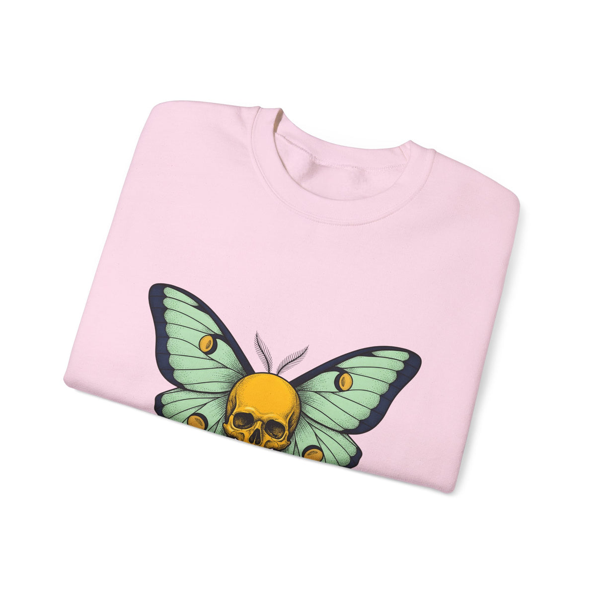 Skull Butterfly Sweatshirt Boho Chic Emo Gift Women Blackwork Sweatshirt Sugar Skull Sweatshirt Bohemian Fan Tattoo Sweatshirt Gothic Graphic Classic Moth