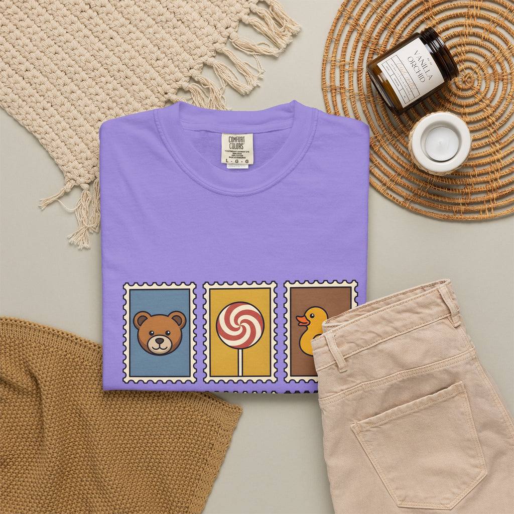 Kids Nurse Stamps T-Shirt Nurses Doctor Gift Women Animated T-Shirt Nursing Stamps T-Shirt Nurse Enthusiast Cartoon T-Shirt Medical Practitioner